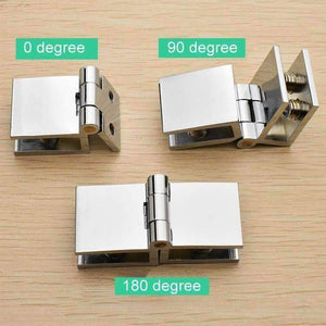 Planet Gates Cabinet door hinge /glass clips clamp,for Showcase Wine cooler cupboard,single and double glass,no hole,furniture hardware