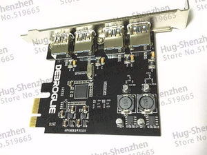 Planet Gates Cableless High Speed 4 Port USB 3.0 PCIE PCI Express Control Card Adapter Front Panel for MAC PRO 3.1-5.1/OSX 10.8-10.14.5