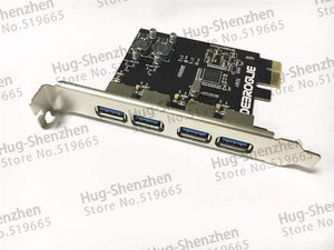 Planet Gates Cableless High Speed 4 Port USB 3.0 PCIE PCI Express Control Card Adapter Front Panel for MAC PRO 3.1-5.1/OSX 10.8-10.14.5