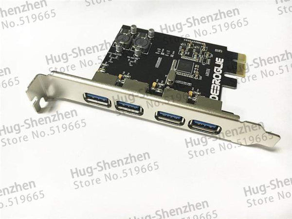 Planet Gates Cableless High Speed 4 Port USB 3.0 PCIE PCI Express Control Card Adapter Front Panel for MAC PRO 3.1-5.1/OSX 10.8-10.14.5