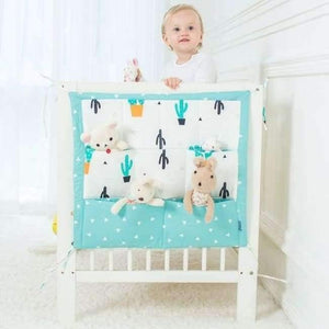 Planet Gates Cactus Bed Hanging Storage Bag Baby Cot Bed Brand Baby Cotton Crib Organizer 50*60cm Toy Diaper Pocket for Crib Bedding Set