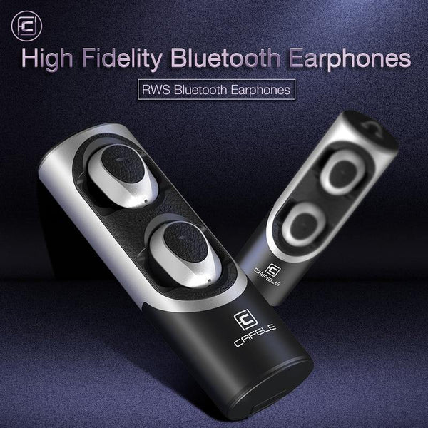 Planet Gates CAFELE In-Ear Bluetooth Earphone Wireless Earbud Metal Heavy Bass Business Earphone High fidelity Sound Quality for Sports Music