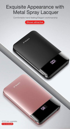 Planet Gates CAFELE LED display Portable Power Bank Dual USB Output External Battery Charging For iphone X Xs Xr 8 samsung S9 huawei xiaomi