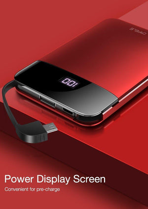 Planet Gates CAFELE LED display Portable Power Bank Dual USB Output External Battery Charging For iphone X Xs Xr 8 samsung S9 huawei xiaomi