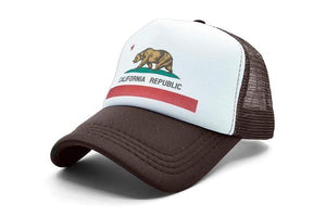 Planet Gates California Trucker Cap Men Bear California Republic Flag Cap  Funny Hip Hop Hat Cap Cool Summer Mesh Cap Adult  Kids Kid