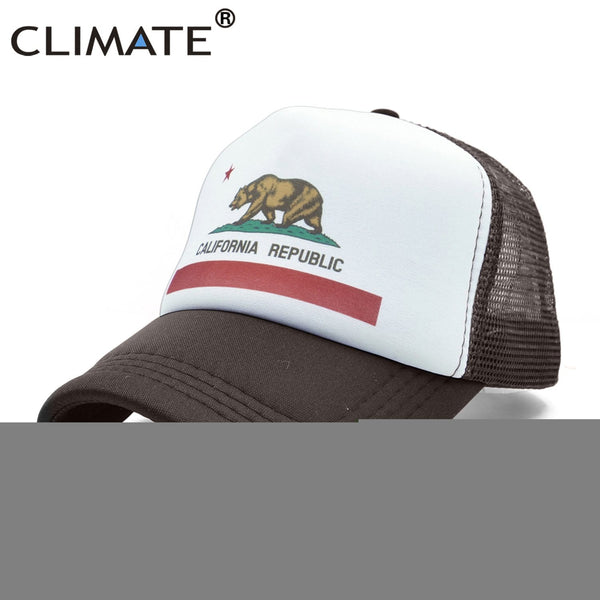 Planet Gates California Trucker Cap Men Bear California Republic Flag Cap  Funny Hip Hop Hat Cap Cool Summer Mesh Cap Adult  Kids Kid