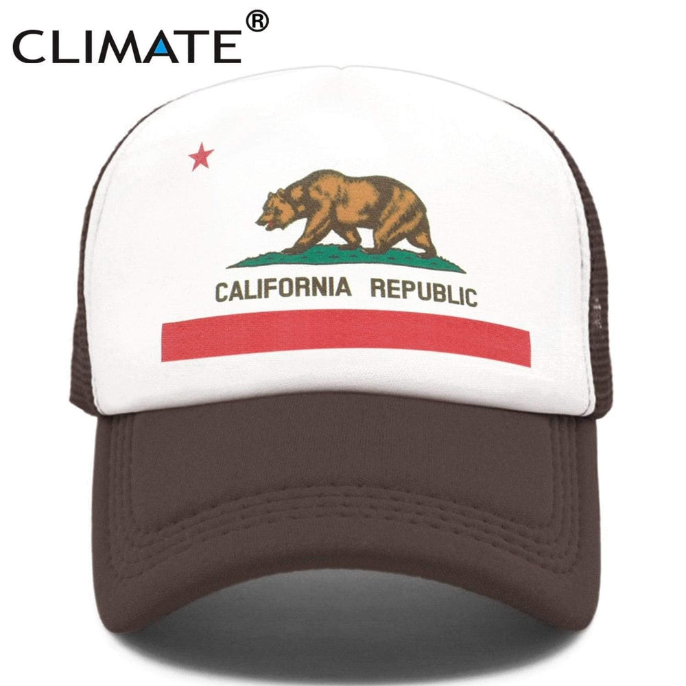 Planet Gates California Trucker Cap Men Bear California Republic Flag Cap  Funny Hip Hop Hat Cap Cool Summer Mesh Cap Adult  Kids Kid