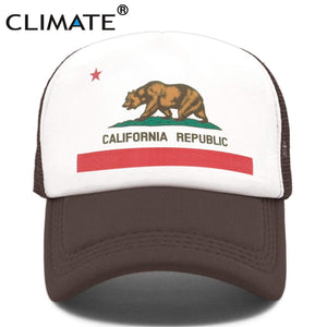 Planet Gates California Trucker Cap Men Bear California Republic Flag Cap  Funny Hip Hop Hat Cap Cool Summer Mesh Cap Adult  Kids Kid