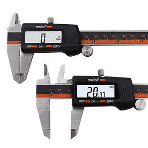 Planet Gates Caliper Electronic Vernier Micromete Digital Calipers Gauge Stainless Meter Foot Caliber 0-150mm Measurement 6inch Ruler LCD