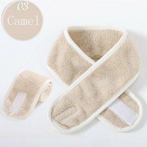 1PC Women Adjustable Makeup Headbands Wrap Tiara Turban Face Wash Bath Salon SPA Velcro Hairband For Women Accessories