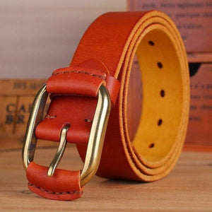 Belt Men High Quality Luxury 100% Real Cowhide Full Grain Genuine Leather Camel Cowboy 3.8 Cm Masculine Soft