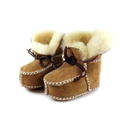 Planet Gates camel / 2 Genuine Leather baby shoes boots infants warm shoes fur wool girls baby booties Sheepskin boy baby