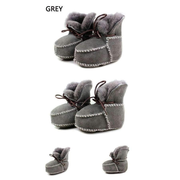 Planet Gates camel / 2 Genuine Leather baby shoes boots infants warm shoes fur wool girls baby booties Sheepskin boy baby
