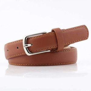 Planet Gates Camel / 95cm Belts Women high quality Alloy buckle fashion students jeans  belts brown leather black strap belt women