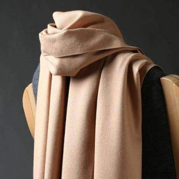 Planet Gates camel DANKEYISI Luxury Winter Scarf Women Thicken Warm Scarves Wool Cashmere Scarf Man Wrap Pashmina Tassels Solid Color Scarf hijab