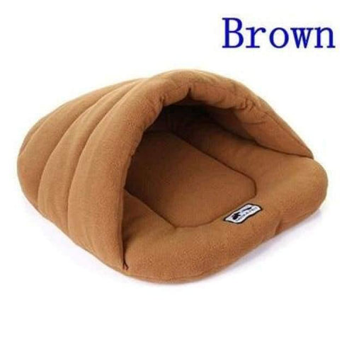 Planet Gates Camel / L 6 Colors Soft Polar Fleece Pet Mat Winter Warm Nest Pet Cat Small Dog Puppy Kennel Bed Sofa Sleeping Bag House Puppy Cave Bed