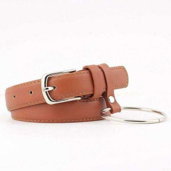 Planet Gates Camel ring / 95cm Belts Women high quality Alloy buckle fashion students jeans  belts brown leather black strap belt women