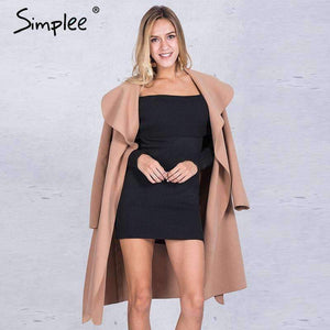 Planet Gates Camel / S Black ruffle warm winter coat Women turndown long coat collar overcoat female Casual autumn 2016 pink outerwear