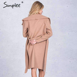 Planet Gates Camel / S Black ruffle warm winter coat Women turndown long coat collar overcoat female Casual autumn 2016 pink outerwear