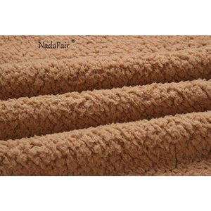 Planet Gates Camel / S Fleece faux shearling jacket coat women autumn winter warm thick teddy coat female casual overcoat oversize outerwear