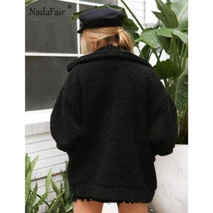 Planet Gates Camel / S Fleece faux shearling jacket coat women autumn winter warm thick teddy coat female casual overcoat oversize outerwear