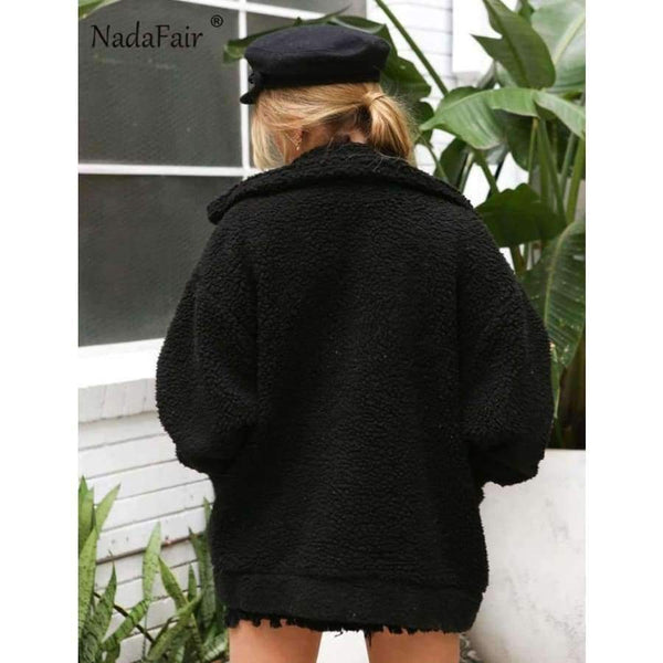 Planet Gates Camel / S Fleece faux shearling jacket coat women autumn winter warm thick teddy coat female casual overcoat oversize outerwear