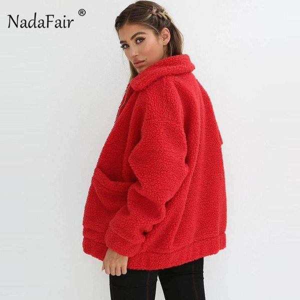 Planet Gates Camel / S Fleece faux shearling jacket coat women autumn winter warm thick teddy coat female casual overcoat oversize outerwear