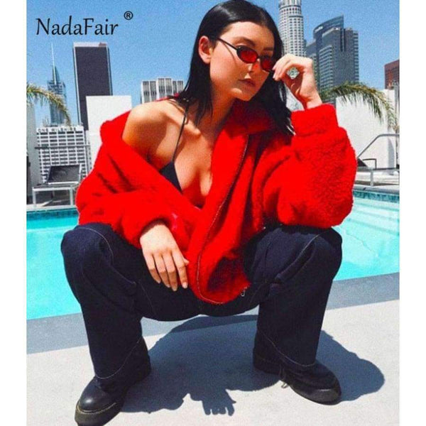 Planet Gates Camel / S Fleece faux shearling jacket coat women autumn winter warm thick teddy coat female casual overcoat oversize outerwear