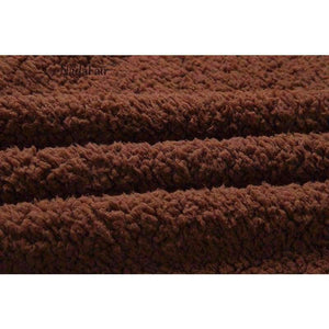 Planet Gates Camel / S Fleece faux shearling jacket coat women autumn winter warm thick teddy coat female casual overcoat oversize outerwear