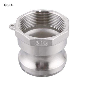Camlock Couplings  1/2" to 2" Stainless Steel Camlock Fittings  Homebrew  MPT FPT Barb Adapte