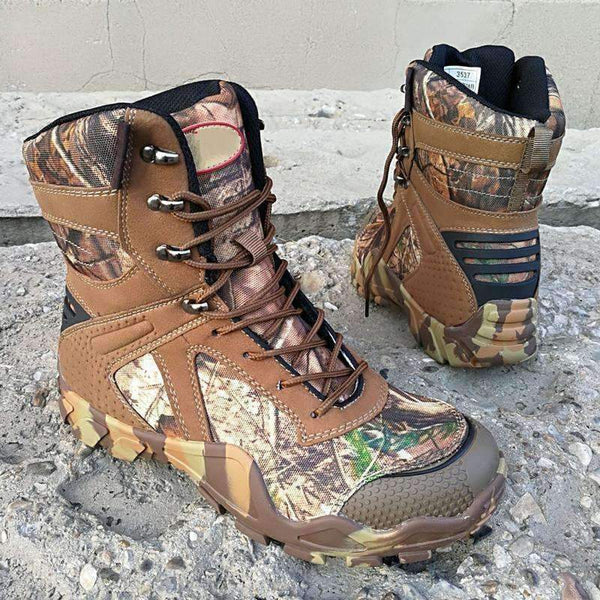 Planet Gates camo / 6.5 Bionic Camouflage Waterproof Antiskid Tactical Boots Men Outdoor Fishing Camping Climbing Hunting Desert Combat Shoes