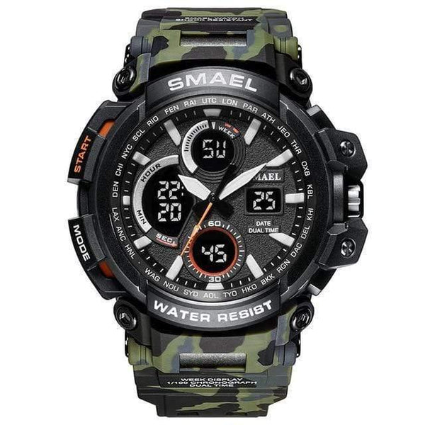 Planet Gates Camo Army Green / China Men Watch Waterproof LED Digital Watch Male Clock Relogio Masculino erkek kol saati 1708B Men Watches
