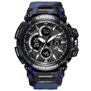 Planet Gates Camo Blue / China Men Watch Waterproof LED Digital Watch Male Clock Relogio Masculino erkek kol saati 1708B Men Watches
