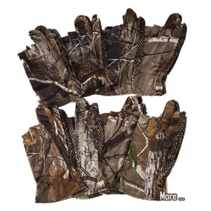 Planet Gates Camo Fishing Gloves Camouflage Anti-Slip Elastic Thin Mitten 3 Fingers Cut Camping Cycling Hunting Half-Finger Gloves Camouflage