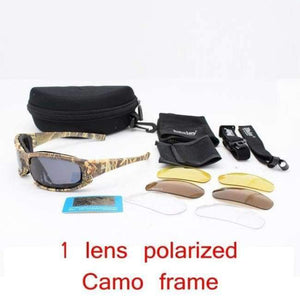 Planet Gates camo frame Polarized Polarized Sunglasses C5 Tactical Glasses Airsoft Oculos Paintball Hiking Military Goggles Hunting Shooting Eyewear