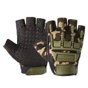 Planet Gates Camouflage 1 / XL Tactical Gloves Camouflage Military Mittens For Fitness Gym Male Antiskid Motocycle Men Women Moto Half Finger Gloves