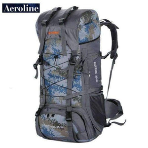 Planet Gates Camouflage Blue / Other Bag Outdoor Travel Sport Backpack Hiking Mountaineering Bag Waterproof knapsack Free Shipping 85+5L