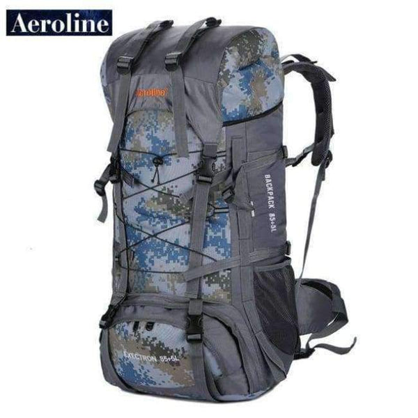 Planet Gates Camouflage Blue / Other Bag Outdoor Travel Sport Backpack Hiking Mountaineering Bag Waterproof knapsack Free Shipping 85+5L