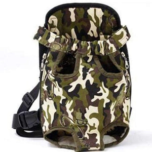 Planet Gates Camouflage canvas / L Carrier Backpack Mesh Camouflage Outdoor Travel Products Breathable Shoulder Handle Bags for Small Dog Cats Pet Bag