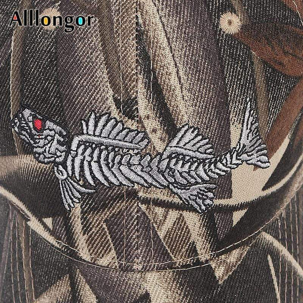 Planet Gates Camouflage Fishing Baseball Caps For Men Embroidery Deer 2021 Summer Cap Male Gorro Hombre Fitted Designer Military Hat Hip Hop