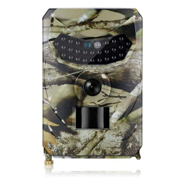 Planet Gates Camouflage Green Night Vision Digital Hunting Camera + SD Card Waterproof Trap Trial Camera 26pcs Infrared LED120 Degree 12MP Wild Camera