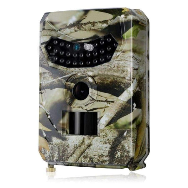 Planet Gates Camouflage Green Night Vision Digital Hunting Camera + SD Card Waterproof Trap Trial Camera 26pcs Infrared LED120 Degree 12MP Wild Camera
