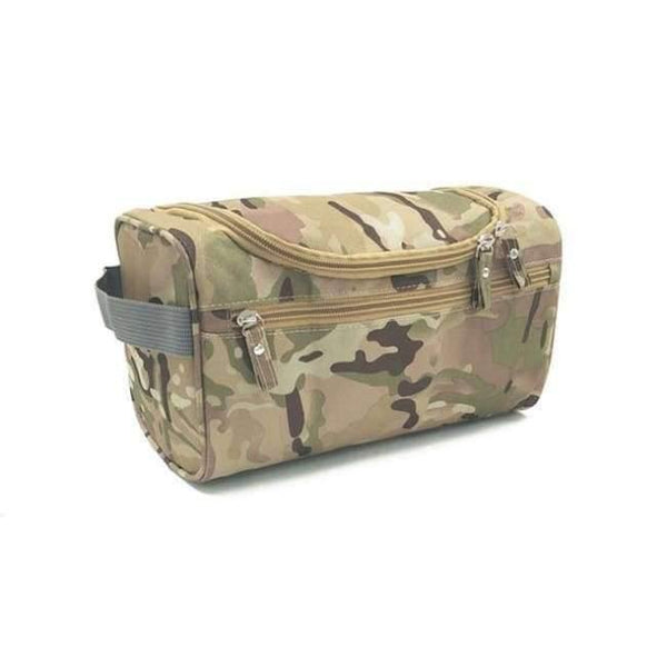 Planet Gates Camouflage khaki Waterproof Men Hanging Makeup Bag Nylon Travel Organizer Cosmetic Bag for Women Necessaries Make Up Case Wash Toiletry Bag