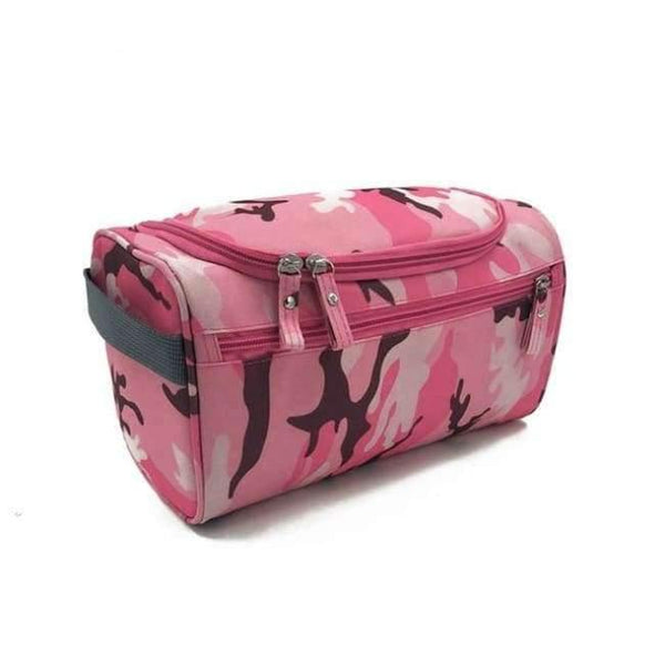 Planet Gates Camouflage red Waterproof Men Hanging Makeup Bag Nylon Travel Organizer Cosmetic Bag for Women Necessaries Make Up Case Wash Toiletry Bag