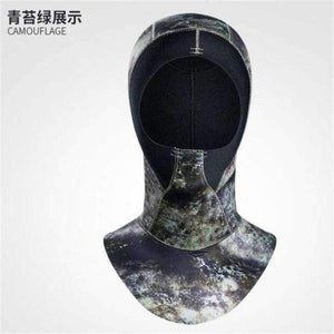 Planet Gates Camouflage / S Neoprene Pro Diving Hat Swimming Caps Scuba Surfing Snorkeling Water Sports Equipment,Anti-stab Sunscreen Guise Wetsuit Cap
