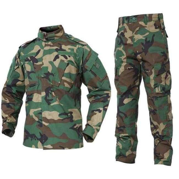 Planet Gates Camouflage / XXL Outdoor Camouflage Army Uniform Tactical Military Uniform Combat Hunting Suit BDU Training Jacket and Pant