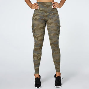 Planet Gates Camouflage Yoga Pants Women Fitness Leggings Workout Sports With Pocket Sexy Push Up Gym Wear Elastic Slim Pants MITAOGIRL