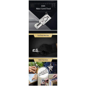 Planet Gates Camping equipment EDC Stainless Steel Mini Knife Tool Paper Cutter Mini Bottle Box Opener Keychain