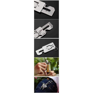Planet Gates Camping equipment EDC Stainless Steel Mini Knife Tool Paper Cutter Mini Bottle Box Opener Keychain