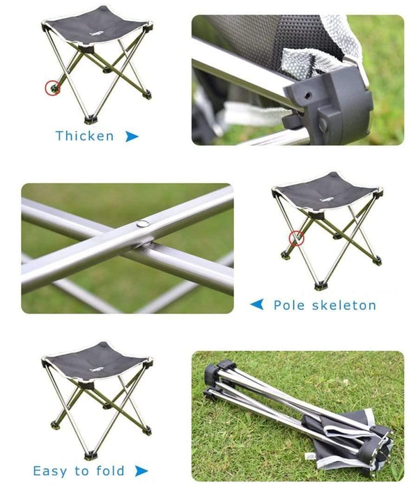 Planet Gates Camping Foldable Chair & Stool Aluminium Alloy Outdoor Picnic DIY Chair and Table Desk Lightweight BBQ Fishing Tools